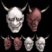 mmdアクセサリ配布 般若面っぽいもの配布 キツネツキ さんのイラスト イラスト 画 キツネ