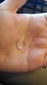 Sterling silver fake nose ring thin lip helix septum ear piercing hoop with ball. Fake Septum Piercing How To Make A Piercing Jewelry On Cut Out Keep