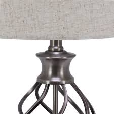 Choose with shade or black shade with gold interior. Better Homes And Gardens Iron Cage Table Lamp Bulb Included Walmart Com Walmart Com