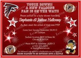 Atlanta Falcons Baby Shower Invitation Atlanta Falcons Baby Baby Shower Invitations Atlanta Falcons