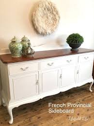 French Provincial Sideboard White And Timber Farmhouse Furniture Buffet French Provinc In 2020 White Sideboard French Provincial Decor French Provincial Furniture