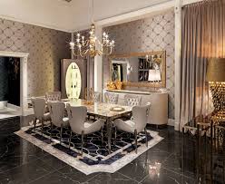 Stolovaya V Sero Zolotyh Tonah Dining Room Glam Dining Room Decor Classy Rooms