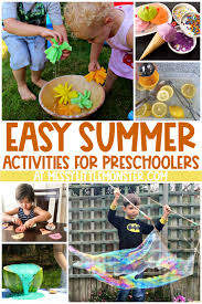 12 fun summer activity ideas for kids. Summer Activities For Preschoolers Messy Little Monster
