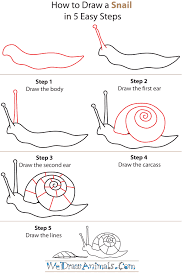 How To Draw A Snail Bugs Drawing Snail Art Cute Easy Drawings