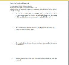 By the time you're 30, the company calculates you should have saved an amount equal to your annual salary. Solved Your Client Is A 30 Year Old Professional His Inv Chegg Com