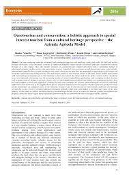 Pdf Oenotourism And Conservation A Holistic Approach To Special Interest Tourism From A Cultural Heritage Perspective The Azienda Agricola Model