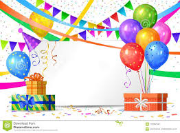 Joyeux Anniversaire Ballons A Air Boites De Cadeaux Drapeaux Illustration De Vecteur Illustration Du Drapeaux Ballons 112097345