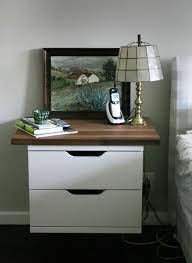 Bedside tables are unsung heroes of the night, keeping your books, alarm clock and glass of water within reach. April 2007 Get Home Decorating Diy Home Furniture Floating Nightstands Floating Nightstand Ikea