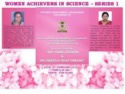 Women Achievers In Science St Teresa S College