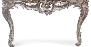 A South German Rococo Carved And Silvered Console Table Possibly Ansbach Mid 18th Century Sotheby S Mobilier De Salon Meuble