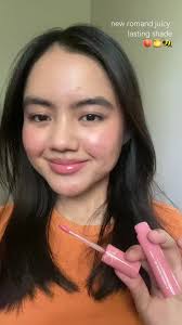 new romand juicy lasting tint shade alert 🍑🍯🐝 @롬앤 @Romandstore #makeup  #liptint #romand #romandjuicylastingtint #juicylastingtint #peachhoneyb