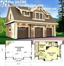 Check spelling or type a new query. Plan 14631rk 3 Car Garage Apartment With Class Carriage House Plans Garage House Plans Carriage House Garage