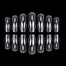 Maybe you would like to learn more about one of these? Amazon Com Ecbasket 500pcs Coffin Nails Clear Ballerina Nail Tips Acrylic Nails Full Cover False Artificial Nails 10 Sizes For Nail Salon Or Diy Nail Art At Home Beauty