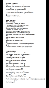 Well, come to think of it kid, honestly i can go on and on i can explain every natural phenomenon the tide, the grass, the ground, oh that was maui just messing around. You Re Welcome Part Two Ukulele Chords Songs Ukulele Songs Ukulele Songs Disney