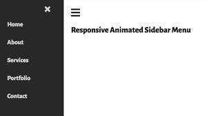 What more, you can add menus inside mario loncarek created this bootstrap hamburger overlay menu style. Responsive Animated Sidebar Menu From Scratch With Html Css Youtube