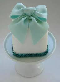 Blanco Con Cinta Verde Agua Mini Cakes Cake Mini Cupcakes