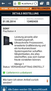 Saturn Online Bestellung Versand Auftrag Erstellt Was Heisst Das Jz Playstation 4