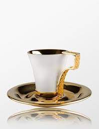 anatoli siyah inci kahve fincani takimi 2 li tea cups vintage coffee cup art tea cups