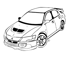 Mitsubishi Lancer Evolution Ix Lineart By Funnyzorro On Deviantart
