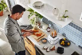 Kitchen accessories set cook tools scalloped tongue on one side. Countertop Blenders Kitchenaid Ksb1325vb K150 Blender 48 Oz Matte Blue Velvet Kitchen Dining