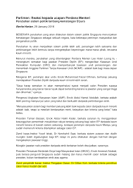 Sehubungan itu, robert berharap agar pada masa akan datang, proses pelantikan kmkk tidak dipolitikkan dan jawatan itu tidak akan dijadikan insentif politik. Https Lkyspp Nus Edu Sg Docs Default Source Ips Bh Parlimen Reaksi Kepada Ucapan Perdana Menteri 290116 Pdf Sfvrsn 46c710a 2