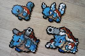 007 Carapuce Squirtle 008 Carabaffe Wartortle 009 Tortank Blastoise 009m Mega Tortank Mega Blasto Pokemon Bead Pearl Beads Pattern Pokemon Perler Beads