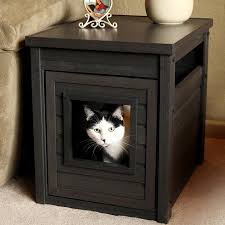 Ecoflex Litter Box Cover End Table Espresso Walmart Com Litter Box Covers Litter Box Furniture Hiding Cat Litter Box
