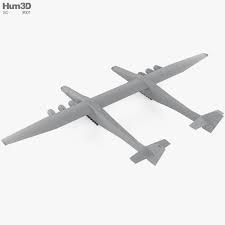 3d Model Of Scaled Composites Stratolaunch Model 351 3d Model Composition Model