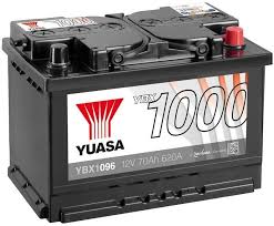 ybx1096 yuasa caca car battery 12v 70ah