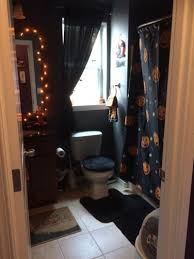 Black And Orange Spooky Gothic Halloween Bathroom Halloween Bathroom Halloween Home Decor Halloween Bedroom