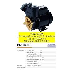 Daya pompa air ukuran kawat (watt) sub coil main coil jumlah 3. Pompa Air Shimizu Ps 135 Bit Sumur Dangkal Rumah Tangga Otomatis Lazada Indonesia