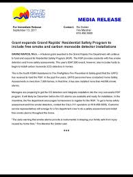 A carbon monoxide detector or co detector is a device that detects the presence of the carbon monoxide (co) gas to prevent carbon monoxide poisoning. Grant Expands Grand Rapids Grand Rapids Fire Department Facebook