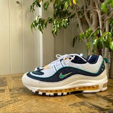 Nike Air Max 98 Mighty Ducks Very Clean Pre Owned Condition Minimal Wear To The Outsole Insoles Still Have Full Nike Graphics A Nike Air Max Nike Air Nike