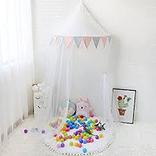 Lebze Kinder Bett Baldachin Kuppel Baumwoll Betthimmel Moskitonetz Insektenschutz Fur Baby Innen Lese Schlafzimmer Ankleidezimmer Prinzessin Spielz Carpa Tipi