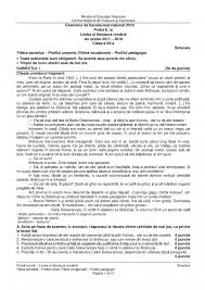 Barem Romană Simulare Bac 2018 Edu Ro Consultă Aici Baremul La Romană Simulare Bac 2018