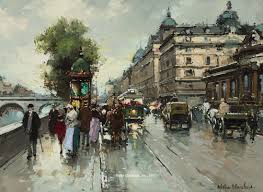 Antoine Blanchard 1910 1988 La Gare D Orleans Et La Quai D Orsay Oil On Canvas 13 X 18 Inches Signed Provenan Paris Painting Street Scenes Great Paintings