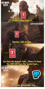 Dread it run from it destiny still arrives. Dcmarvel Series Dread It Run From It Series Destiny Still Arrives Series You Have My Respect Felix When I M Done You Will Still Have The Second Spot Dc Marvel Ra Hope They