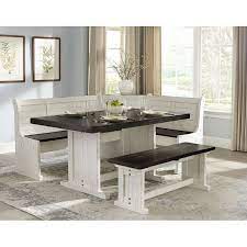 Kincaid the nook 5pc 60 trestle dining set in hewned maple. Villepinte 4 Piece Cedar Solid Wood Breakfast Nook Dining Set Nook Dining Set Breakfast Nook Furniture Corner Dining Set