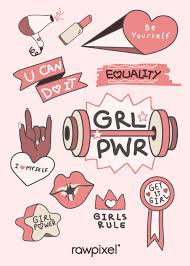 Skin stiker komputer laptop terlengkap (buytra, 4connect, thicnk, jh, fancyqube) di lazada diskon akhir tahun | voucher ✓ free ongkir ✓ cod. Download Beautiful Free And Premium Royalty Free Girl Power Vectors Mockups And Illustrations At Rawpixel Com Stiker Desain Stiker Inspirasi