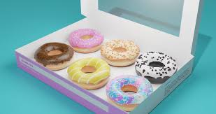 3d Donuts In A Donut Box Cgtrader Donut Box Donuts 3d Artwork