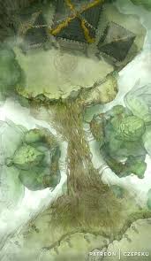 18x31 Mysterious Mountain Monastery Battlemap Asian Tree Roots Temple Statues Fantasymaps Fantasy City Map Dnd World Map Fantasy World Map