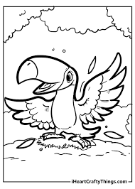 Dog coloring page to download for free : Unique Bird Coloring Pages