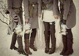 42 Lovely Ideas For A Cold Weather Wedding Winter Bridesmaids Outside Winter Wedding Winter Wedding