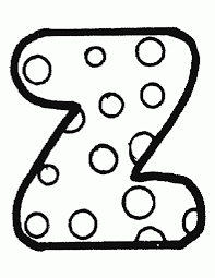 Polka Dot Bubble Letters Alphabet Coloring Home