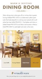 Yellow tends to wash out the coloring of oak and some shades may clash with the wood. Paint Colors To Create A Warm Inviting Living Room Warm Dining Room Colors Give Off An Invitin Dining Room Paint Colors Warm Dining Room Dining Room Colors