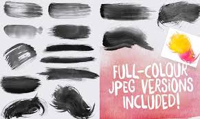 14 فرشاة ألوان مائية للفوتوشوب مجانية 14 Free Watercolour Brushes