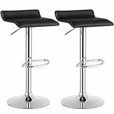See more ideas about stools for kitchen island, island stools, counter stools. Costway Set Of 2 Swivel Bar Stool Pu Leather Adjustable Kitchen Counter Bar Chairs Black Walmart Canada