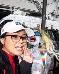 An American carnival: pictures from Trump's courtroom arrest