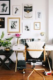 Black And Gold Office Chair Uk This Tiny San Francisco Apartment Is Our Bachelorette Dream The Everygirl Home Office Decor Home Office Design Home Office Space
