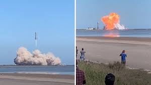 The prototype spacecraft launched from spacex's facility in boca chica, texas, under a dense cover of fog, according to u.k. Watch Elon Musk S Spacex Prototype Mars Rocket Crashes During Test Flight Dublin S Fm104